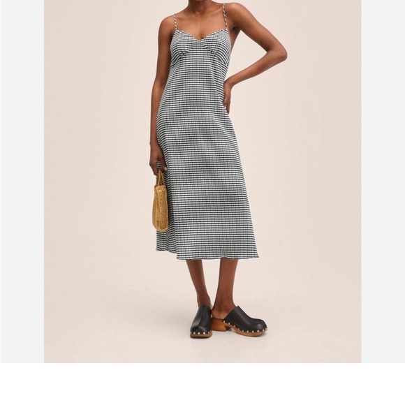 Mango Dresses & Skirts - Mango Silver Gray Strapless Slip Dress Casual